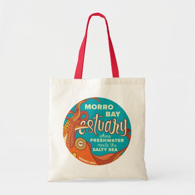 Morro Bucht-Mündungs-Kraken-Tasche mit roten Tragetasche (Vorne)
