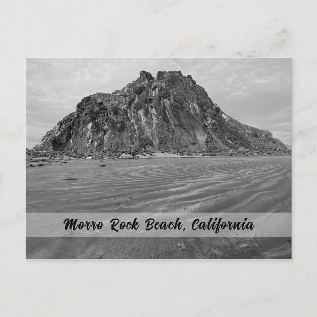 Morro Rock Beach, Morro Bay, Kalifornien Postkarte (Vorderseite)