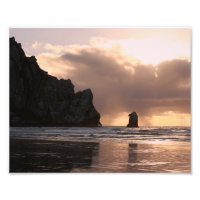 Morro Rock Beach Sunset Foto
