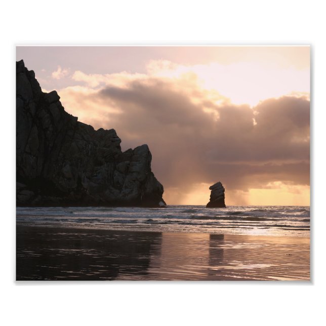 Morro Rock Beach Sunset Photo (Devant)