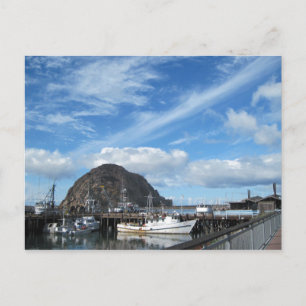 Morro Rock, Fischerboote und Embarcadero Postkarte