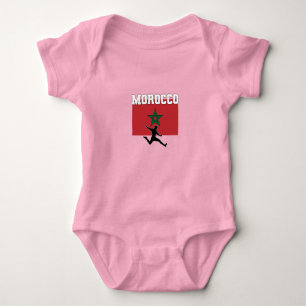Morrocco Football Fußballnationalmannschaft Baby Strampler