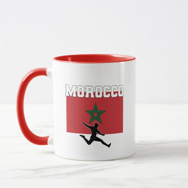 Morrocco Football Fußballnationalmannschaft Tasse (Links)
