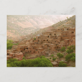 Morroco Berber Dorf Postkarte