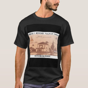 Morroco-Marrakesch der alten Briefmarke T-Shirt