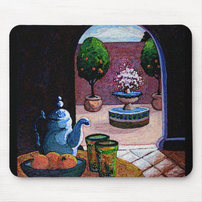 Morrokischer Pfefferminztee Mousepad (Vorne)