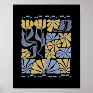 Morse Code 8647 Subtile Anti Trump 86 47 Florale B Poster