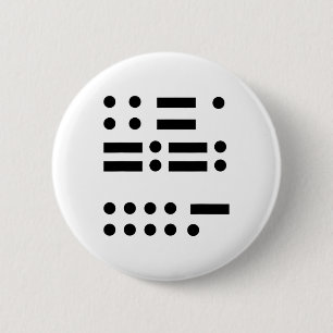 Morse Code gegen Trump 45 Feminist Resist Verrat Button