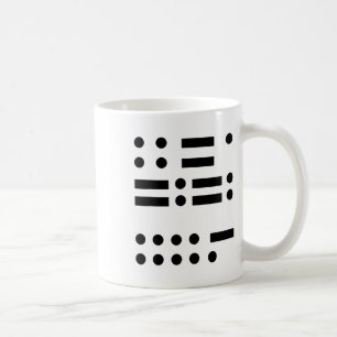 Morse Code gegen Trump 45 Feminist Resist Verrat Kaffeetasse