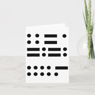 Morse Code gegen Trump 45 Feminist Resist Verrat Karte