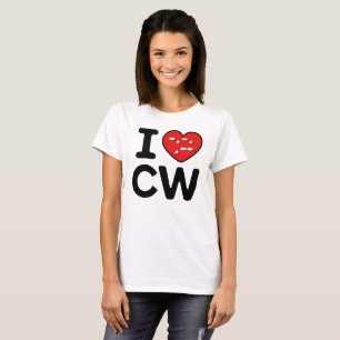 Morse Code Liebe - CW Whisperwellen T-Shirt