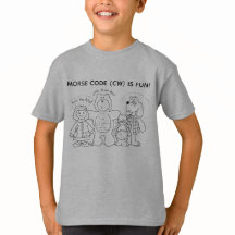 Morse-Code macht Spaß T-Shirt für junge Lerner