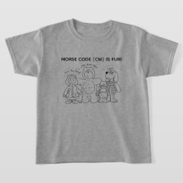Morse-Code macht Spaß T-Shirt für junge Lerner