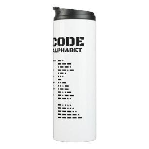 Morse Code NATO Phonetic Alphabet Thermosbecher