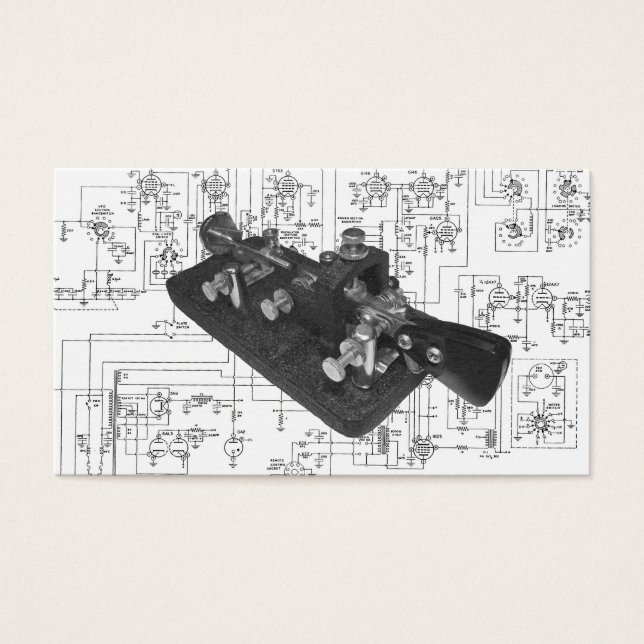 Morse Code Radio Key Schemata (Vorderseite)