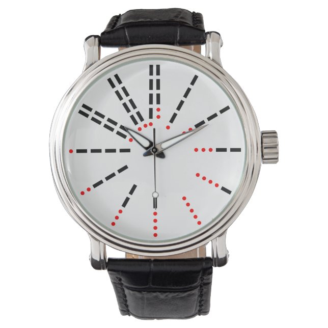 Morse Code Watch Armbanduhr (Vorderseite)