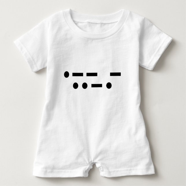 Morse Code wtf T-Shirt (Vorderseite)