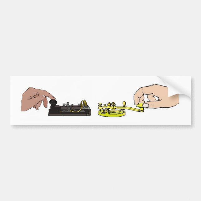 Morsealphabet befestigt Autoaufkleber (Vorne)