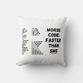 Morsealphabet: Schneller als SMS (internationales Kissen