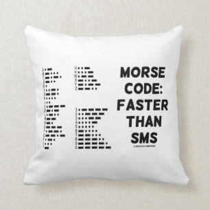 Morsealphabet: Schneller als SMS (internationales Kissen