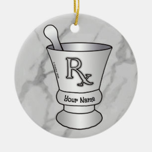 Mörser und Stößel Keramik Ornament