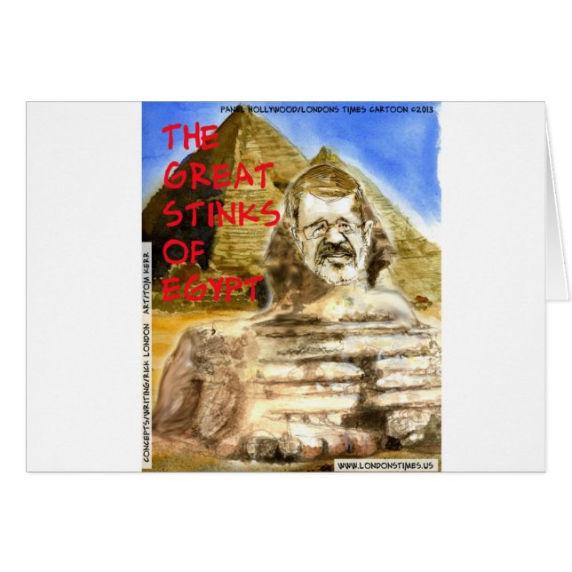 Morsi Great Stinks Of Egypt Funny (Vorderseite (Horizontal))