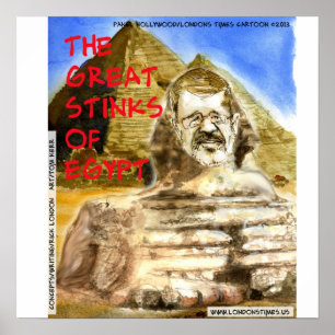 Morsi Große Stinktürme Ägyptens Lustiges Poster