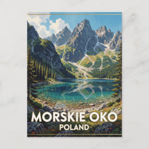 Morskie Oko Tatra-Gebirge Polen Postkarte