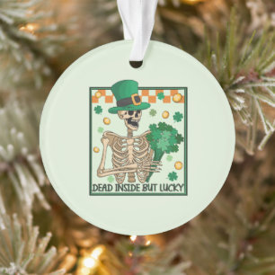 Mort À L'Intérieur Mais Lucky - Skeleton Leprechau