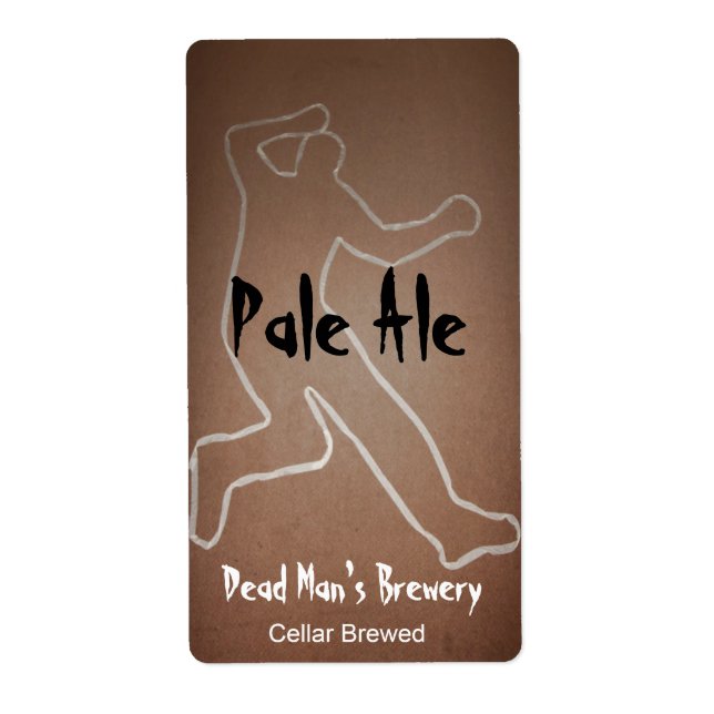 Mort Homme Maison Fabriqué Bière Étiquettes (Devant)