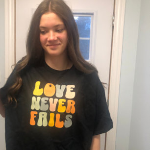 MORT Pastel couleur douce AMOUR JAMAIS T-shirt noi