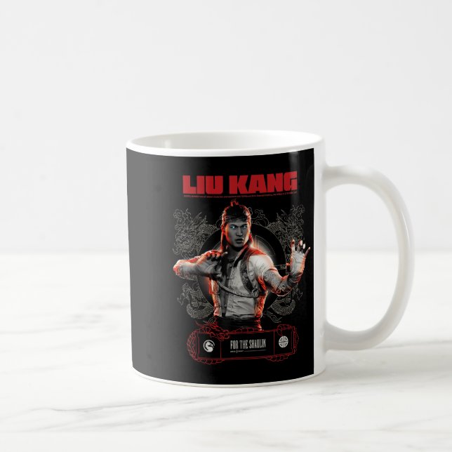 Mortaler Kampf Merch Liu Kang für Shaolin T-shi Kaffeetasse (Rechts)