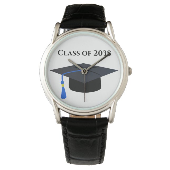 Mortar Board Eleganter Abschluss Armbanduhr (Vorderseite)
