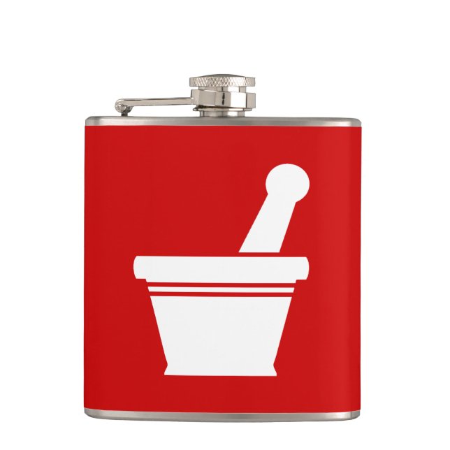 Mortar & Pestle Flachmann (Vorderseite)