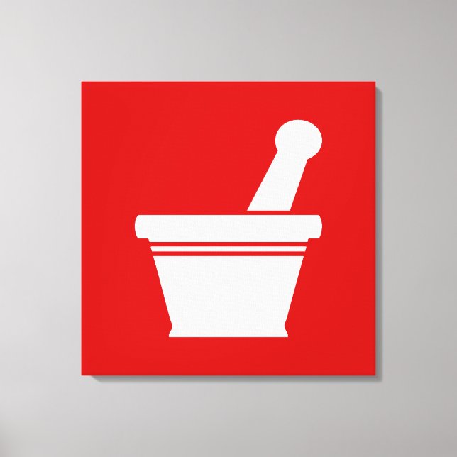 Mortar & Pestle Leinwanddruck (Vorderseite)