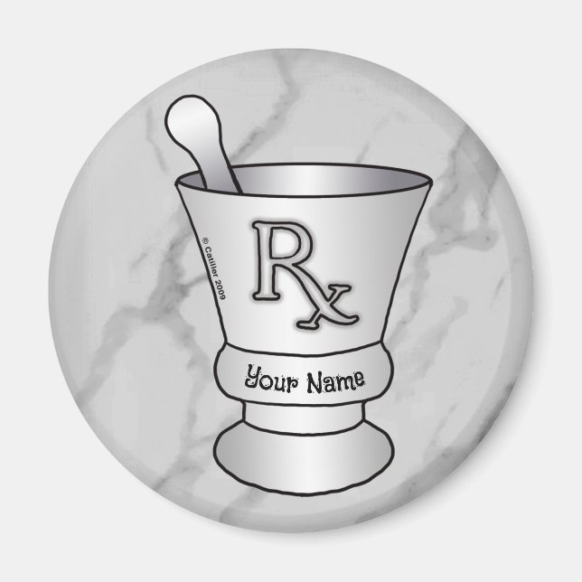 Mortar und Pestle Magnet (Vorne)