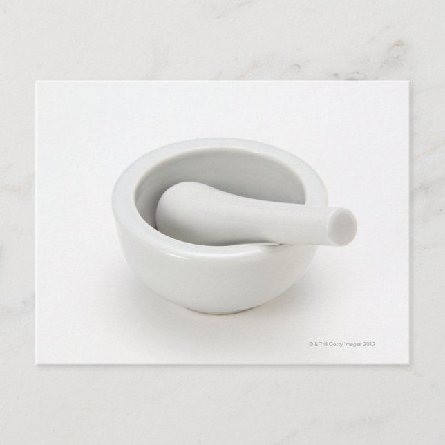 Mortar und Pestle Postkarte (Vorderseite)