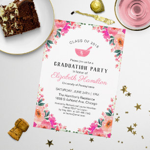 Mortar und Pestle Rx Pharmacy School Grad Party Einladung