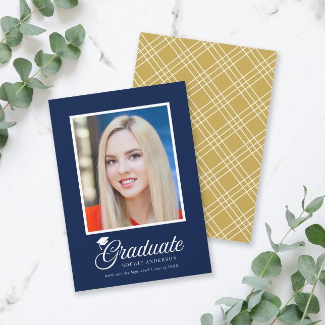 Mortarboard Script Editable Colors Photo Graduate (Von Creator hochgeladen)