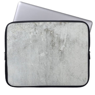 Mortarwand in grauweißem Schwarz Laptopschutzhülle