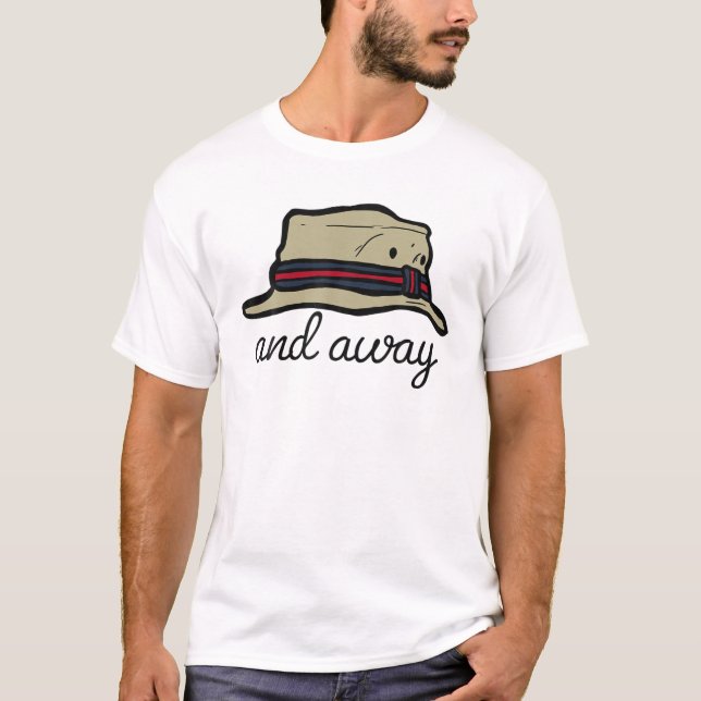 Morti.Mer Fishing Lover And Away B.Ob's Hat Gone W T-Shirt (Vorderseite)