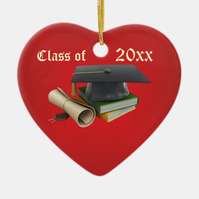 Mortier d'obtention du diplôme et ornement de (Devant)