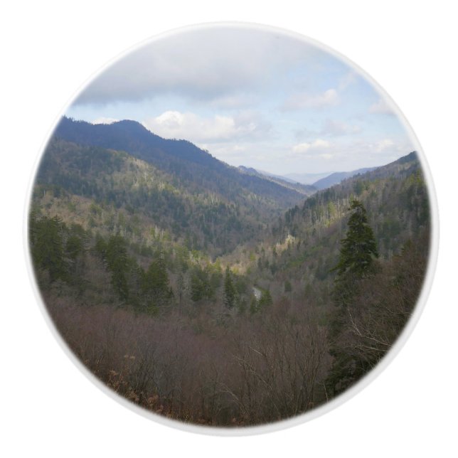 Morton Blick auf die Großen Smoky-Berge Keramikknauf (Vorderseite)