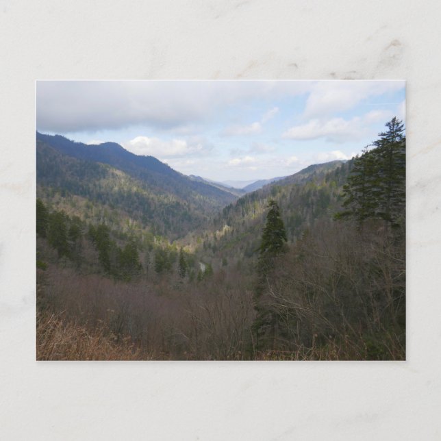Morton Blick auf die Großen Smoky-Berge Postkarte (Vorderseite)