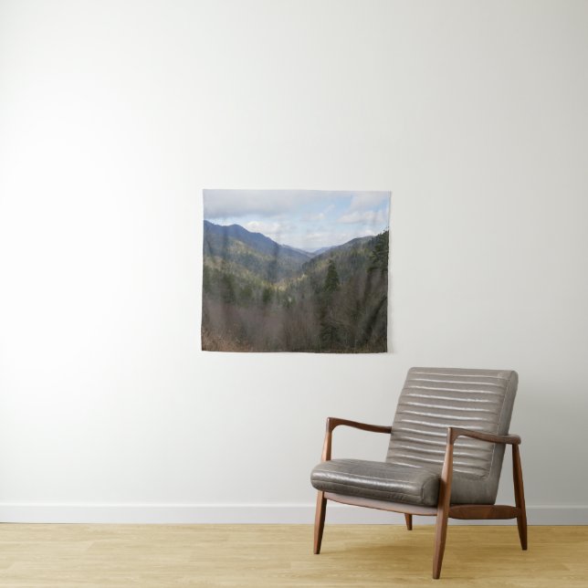 Morton Blick auf die Großen Smoky-Berge Wandteppich (Beispiel (Horizontal))