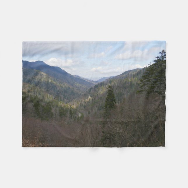 Morton Overlook at Great Smoky Mountains Fleecedecke (Vorderseite (Horizontal))