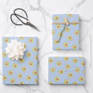 Morty Blume Pattern Geschenkpapier Set