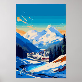 Morzine Frankreich Kunst, Dichtung und Musik Poster