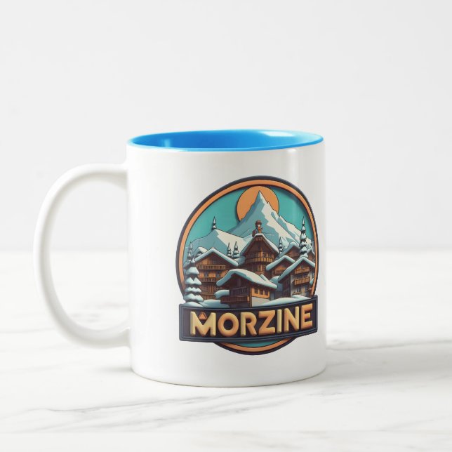 Morzine Ski Tasse - Feiern Sie Ihre Liebe für die  (Links)