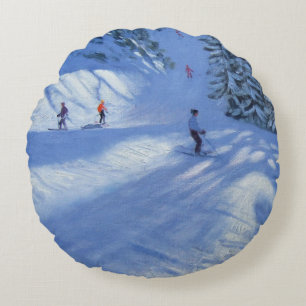 Morzine Skipiste Rundes Kissen
